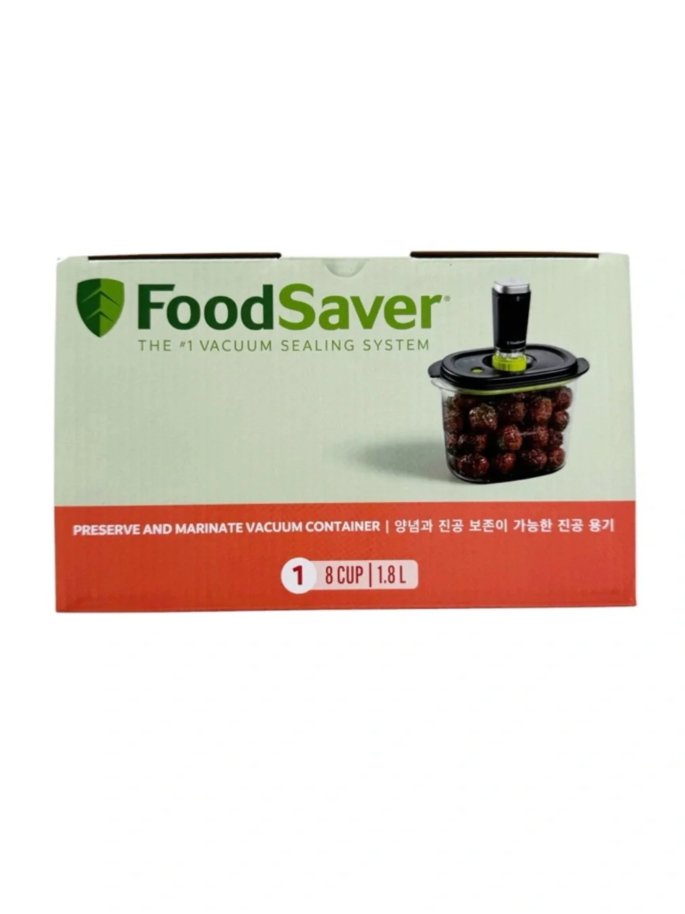 NEW FoodSaver Preserve & Marinate (1) 8 Cup Vacuum Container in Box